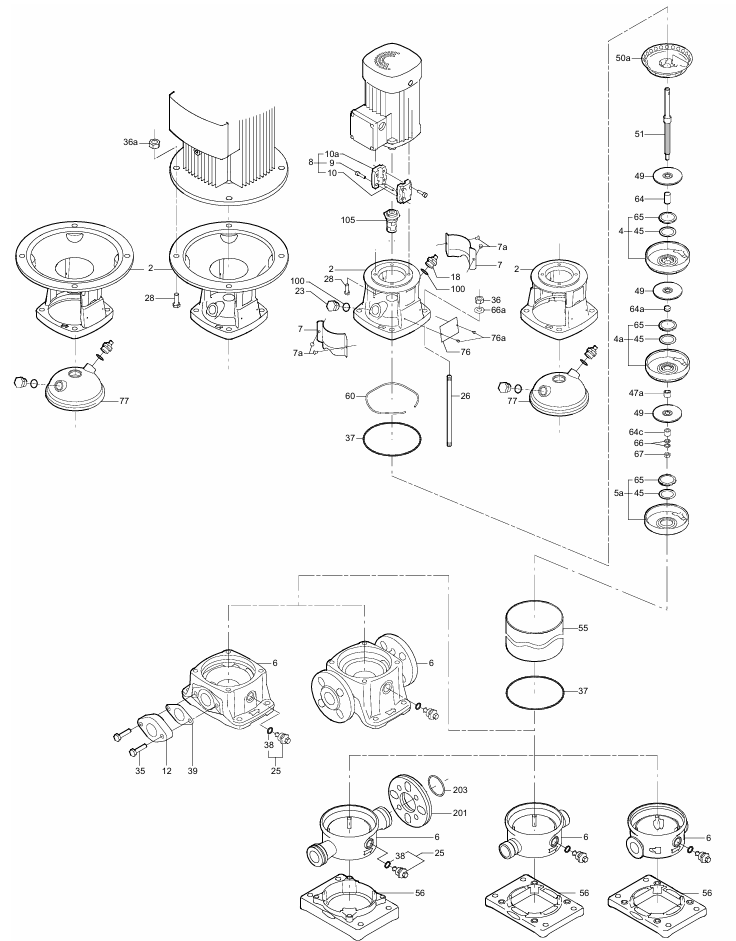 Деталировка Grundfos CR 1