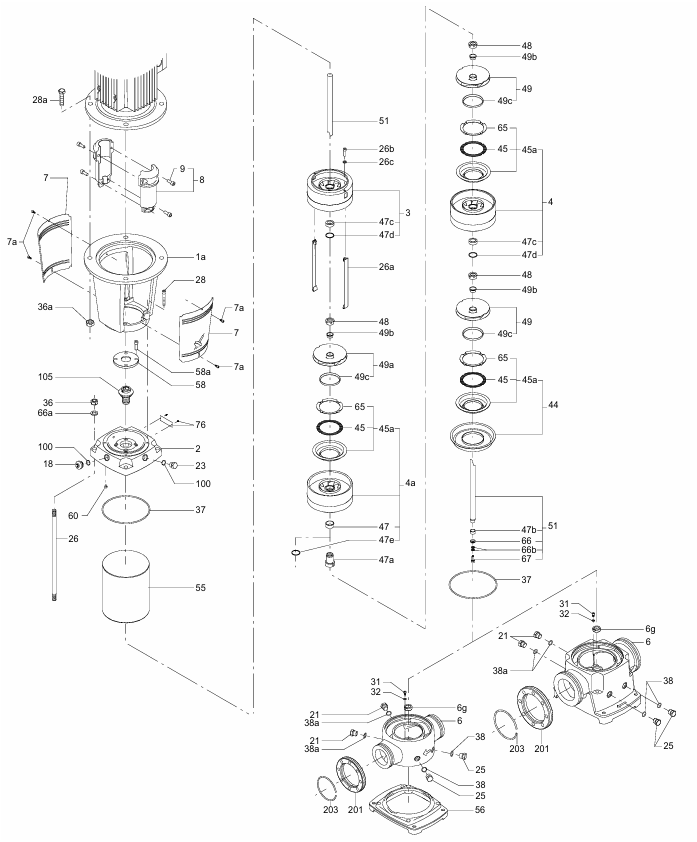 Деталировка Grundfos CR 3