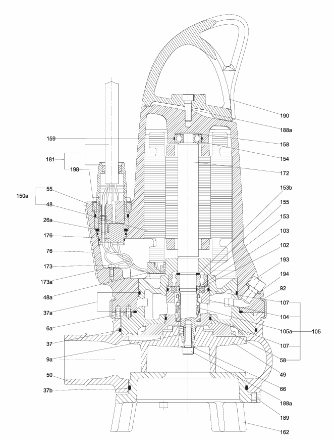 Конструкция насоса Grundfos EF
