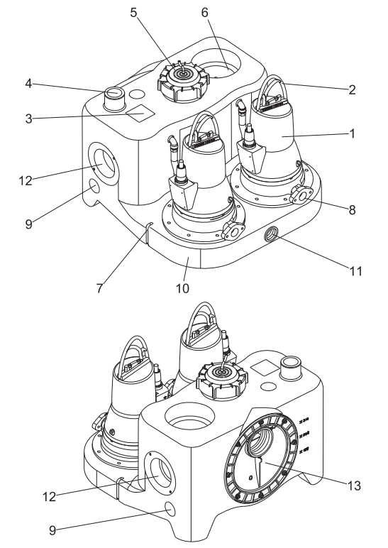 Конструкция Grundfos MULTILIFT MDG