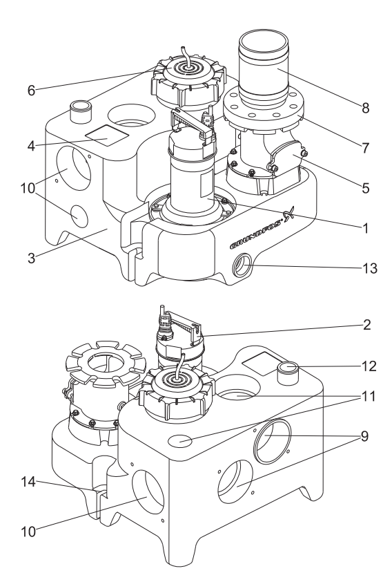 Конструкция Grundfos MULTILIFT MSS